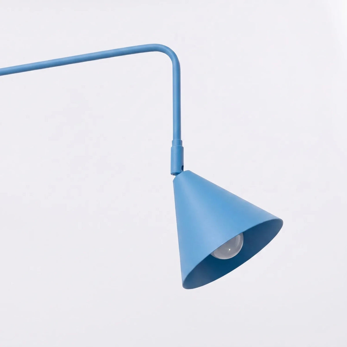 
Design Wandlampe „Nox“ 2-flammig mit Schalter - Hellblau