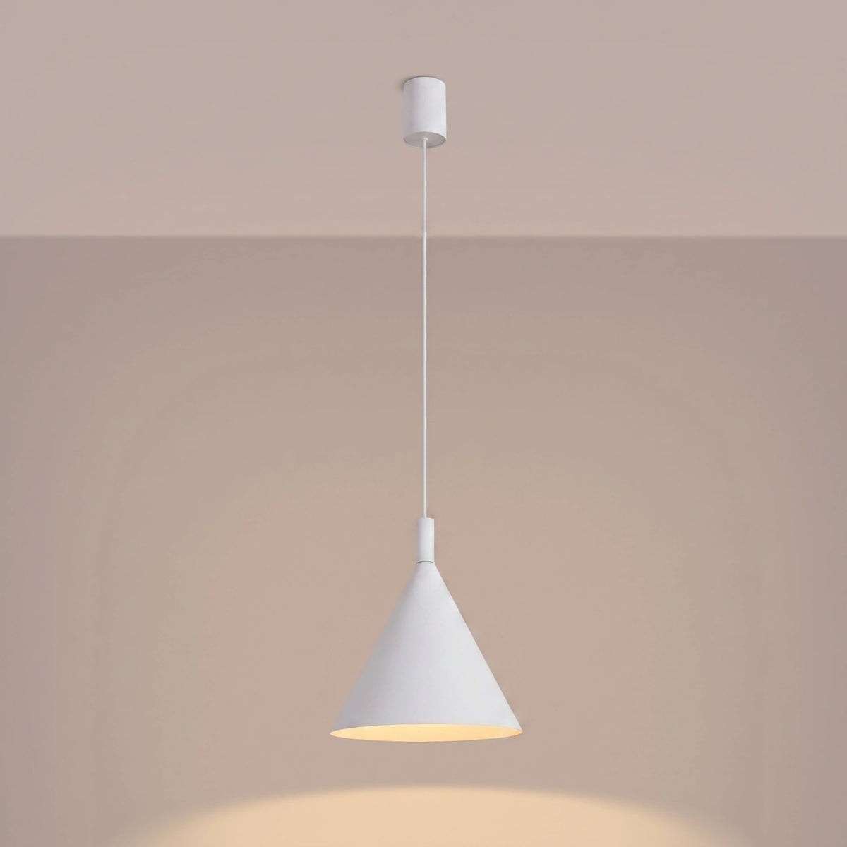 
Lampada a sospensione di design „Nox“ - Bianco / Ø 25 cm