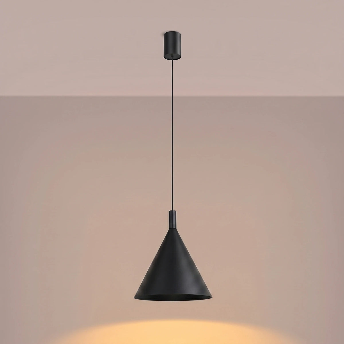 
Lampada a sospensione di design „Nox“ - Nero / Ø 25 cm