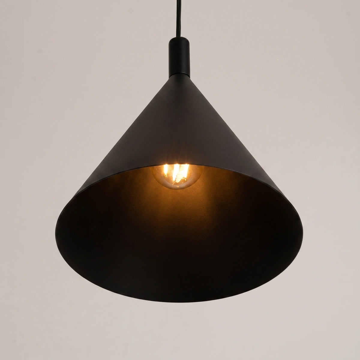 
Lampada a sospensione di design „Nox“ - Nero / Ø 25 cm