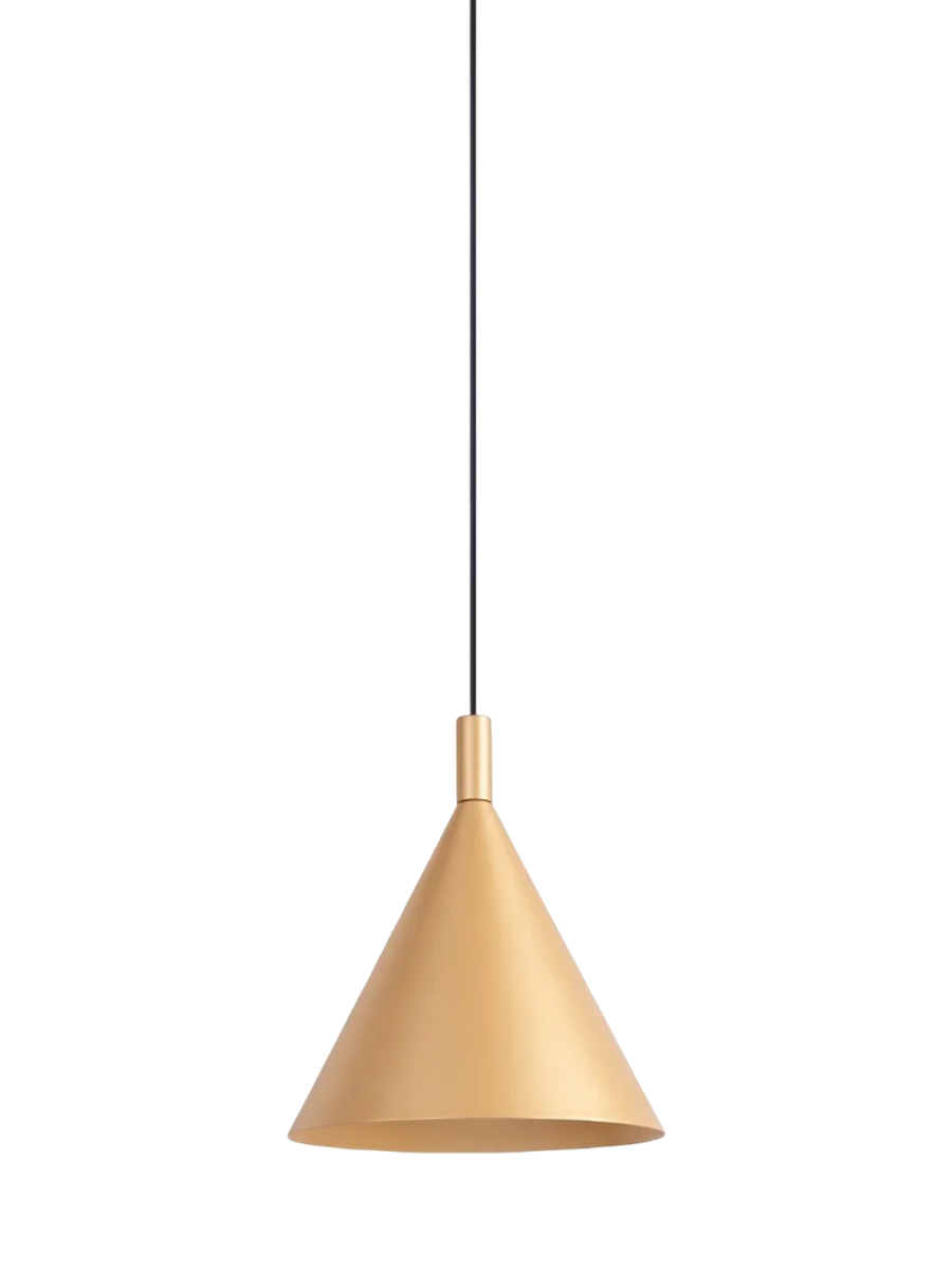 
Design Pendellampe „Nox“ - Gold / Ø 25 cm