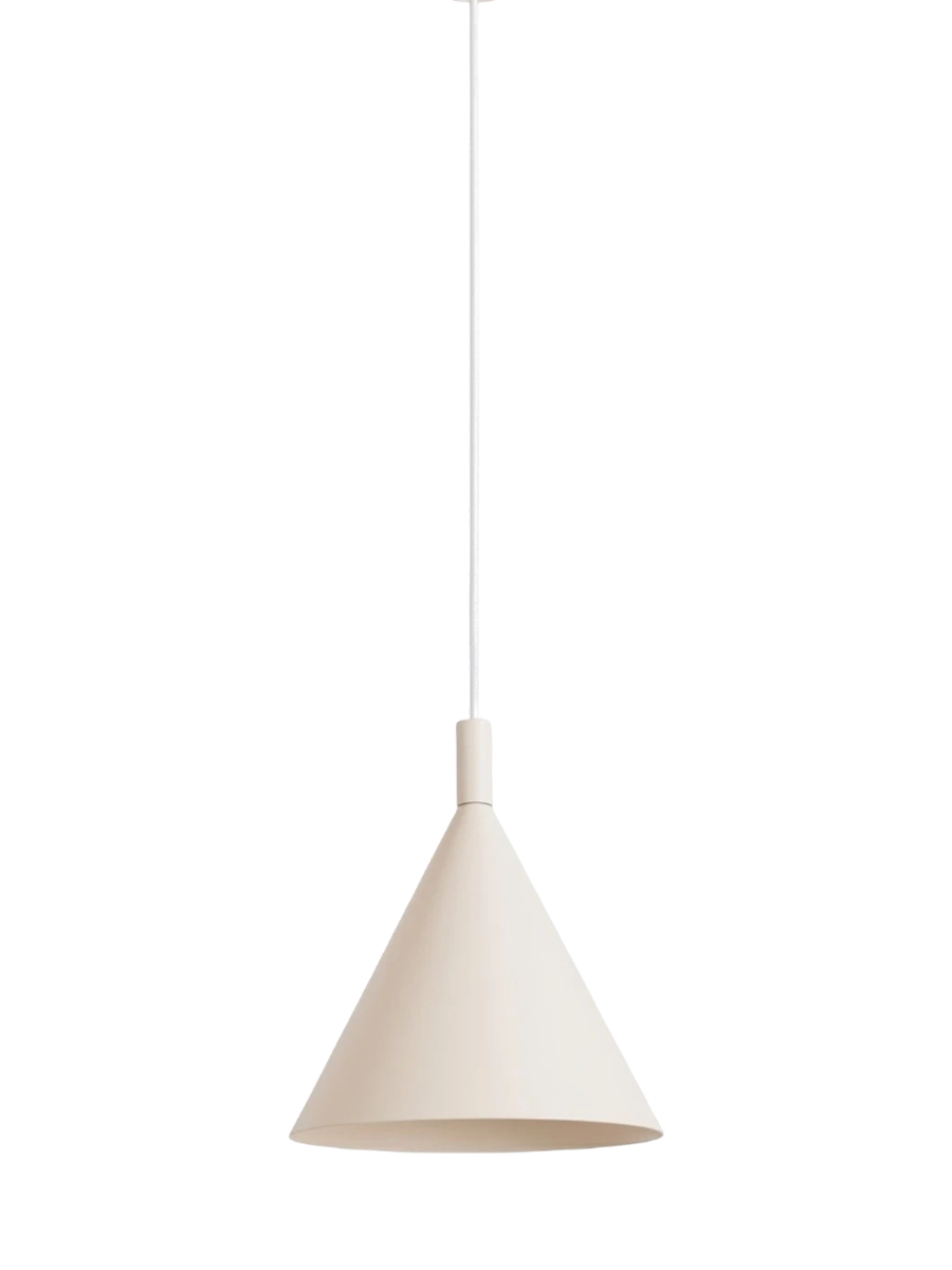 
Design Pendellampe „Nox“ - Beige / Ø 25 cm