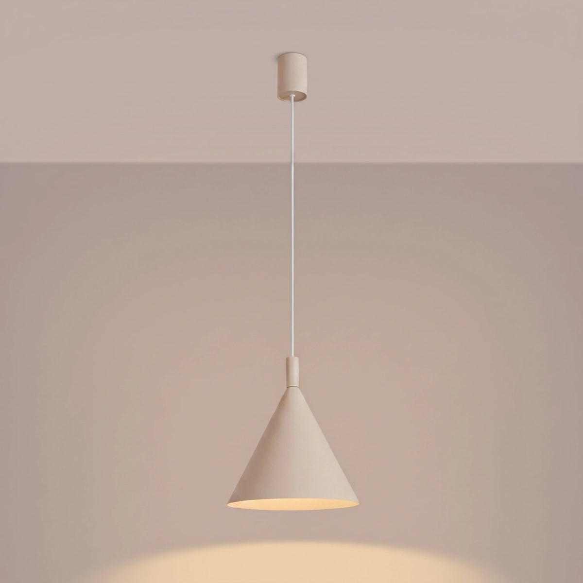 
Lampada a sospensione di design „Nox“ - Beige / Ø 25 cm