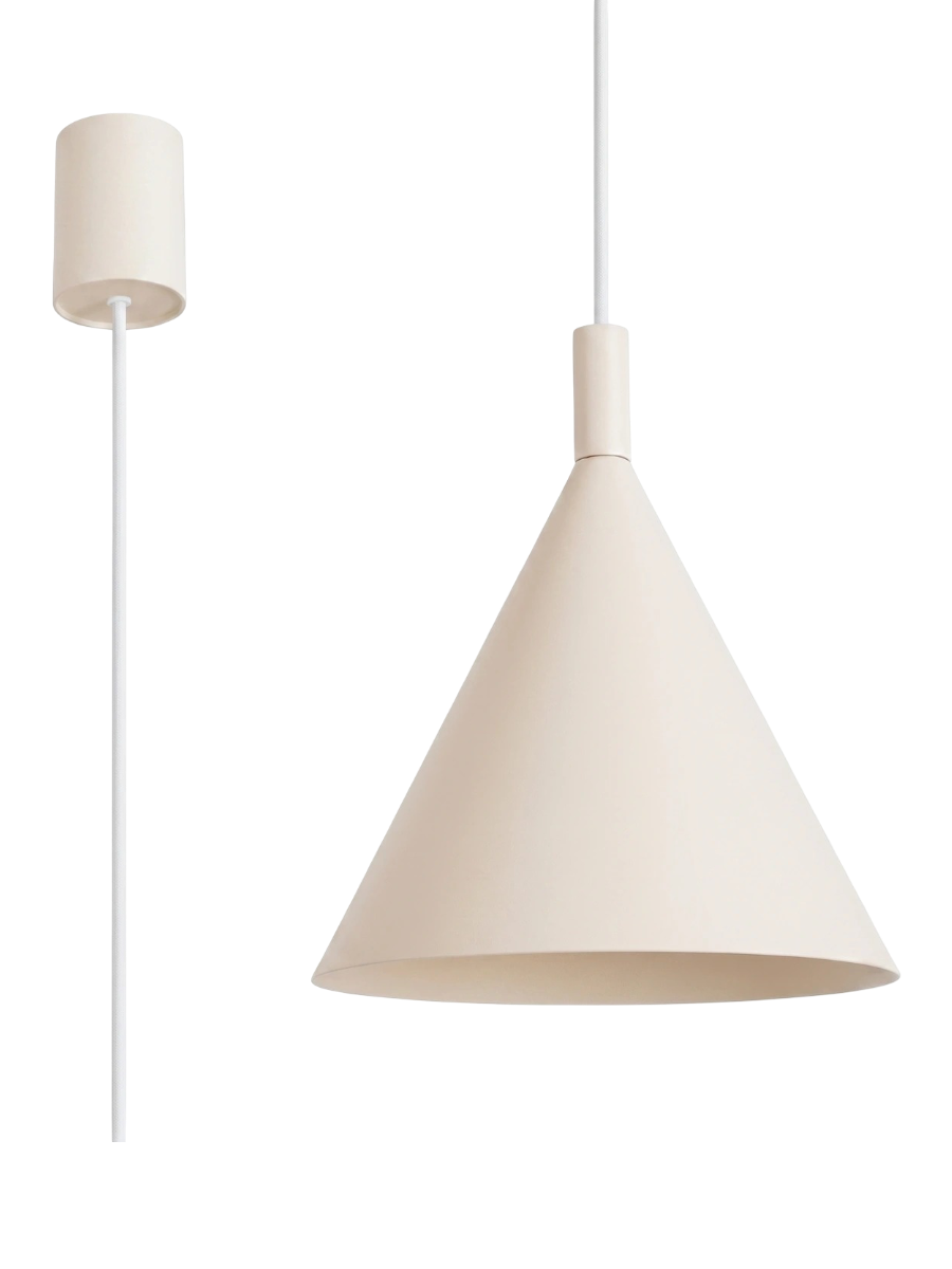 
Lampada a sospensione di design „Nox“ - Beige / Ø 25 cm
