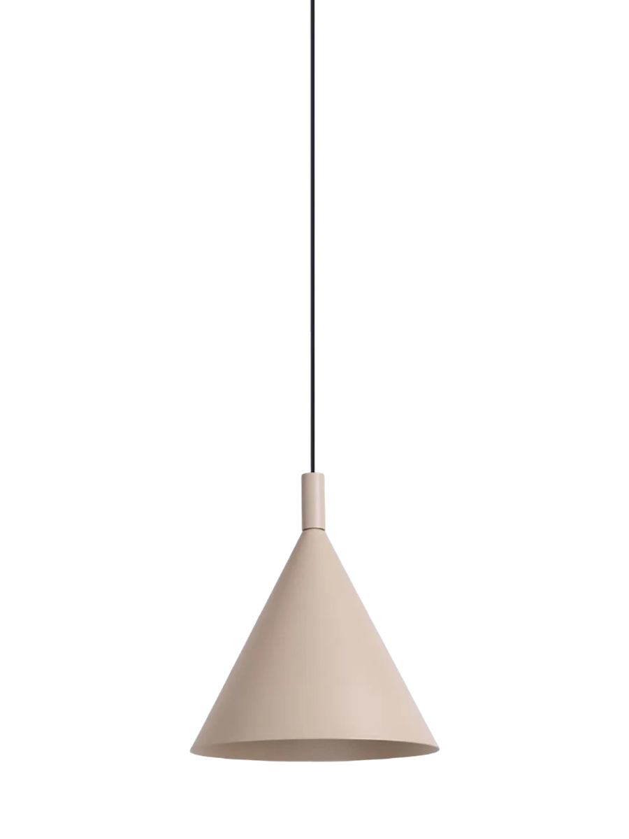 
Design Pendellampe „Nox“ - Taupe / Ø 25 cm