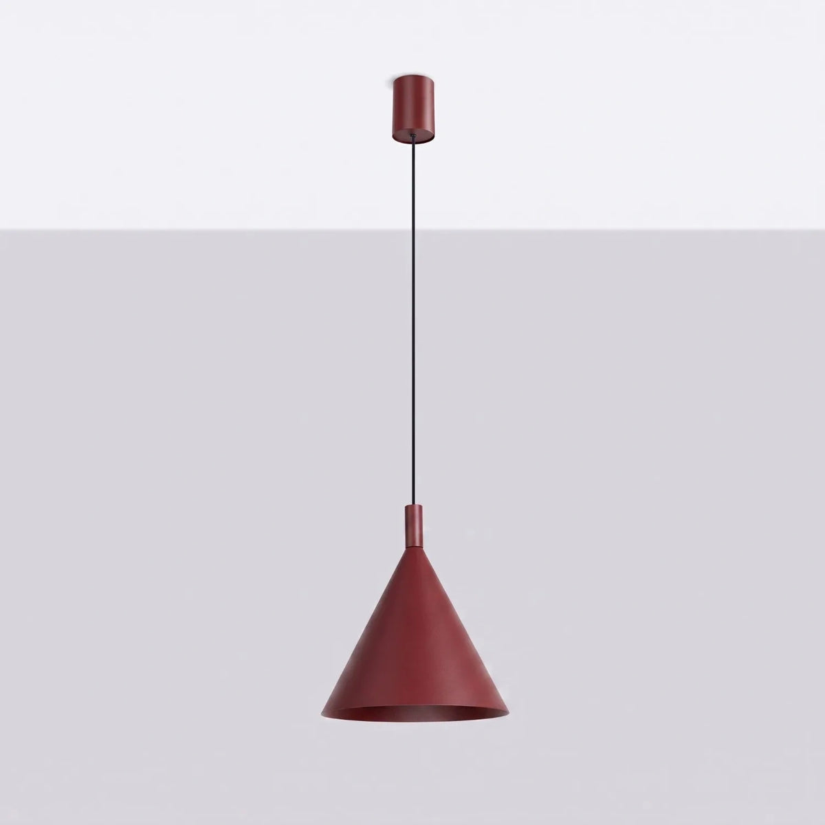 
Lampada a sospensione di design „Nox“ - Rosso bordeaux / Ø 25 cm
