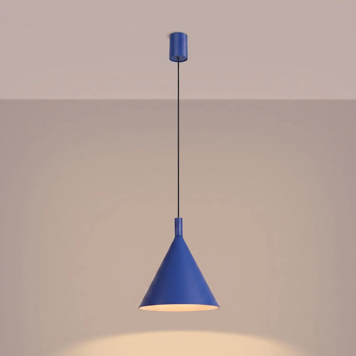 
Lampada a sospensione di design „Nox“ - Ultramarino / Ø 25 cm