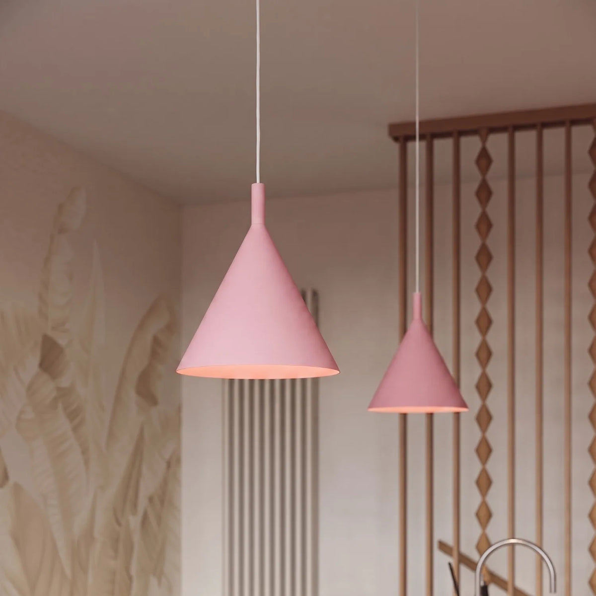 
Lampada a sospensione di design „Nox“ - Rosa / Ø 25 cm
