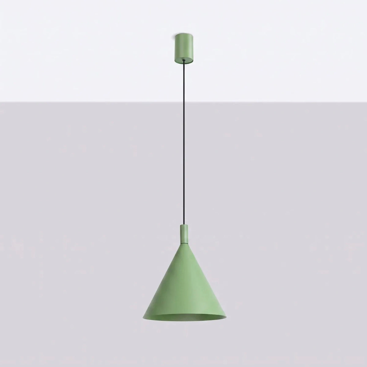 
Lampada a sospensione di design „Nox“ - Verde salvia / Ø 25 cm