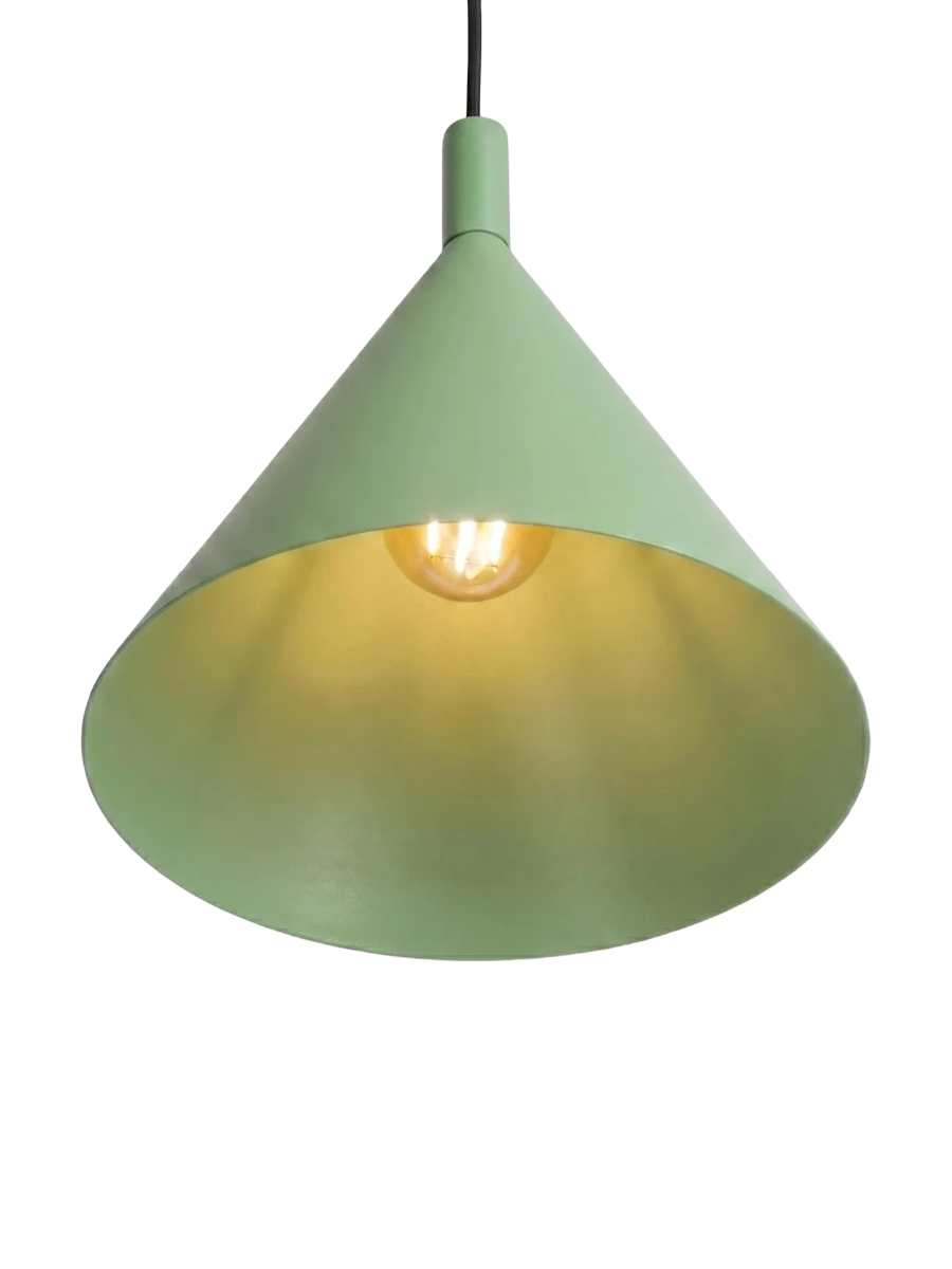 
Lampada a sospensione di design „Nox“ - Verde salvia / Ø 25 cm