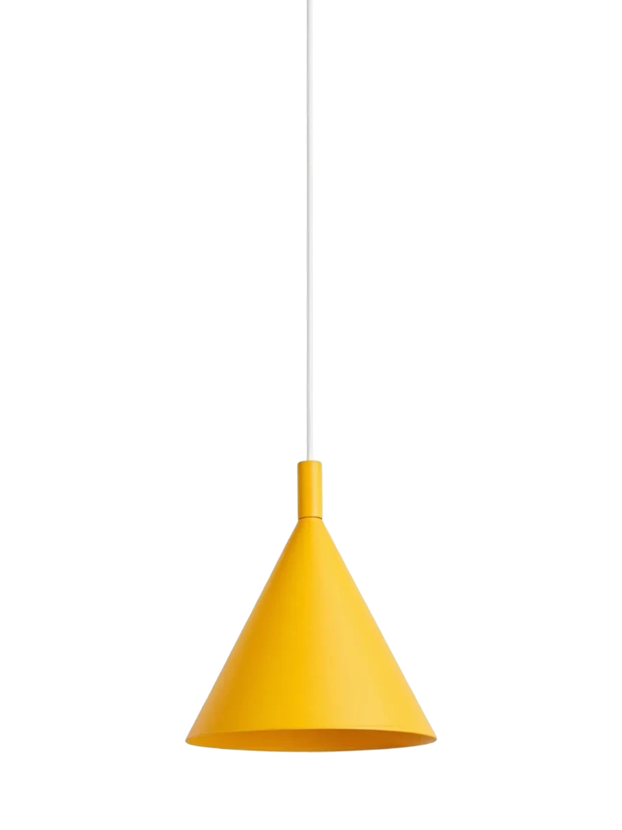 
Design Pendellampe „Nox“ - Gelb / Ø 25 cm
