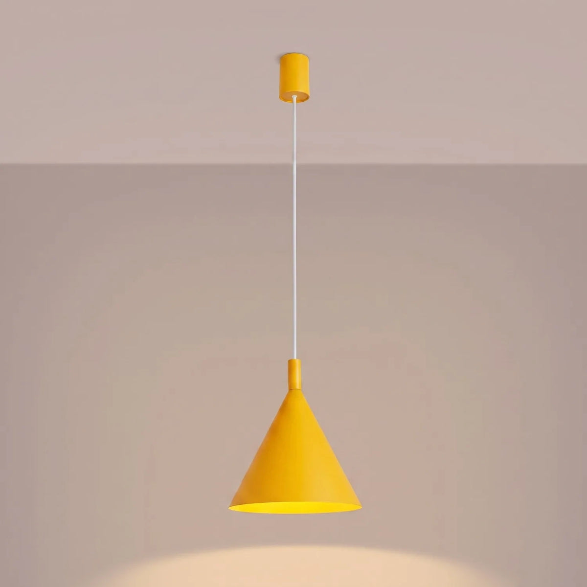 
Lampada a sospensione di design „Nox“ - Giallo / Ø 25 cm