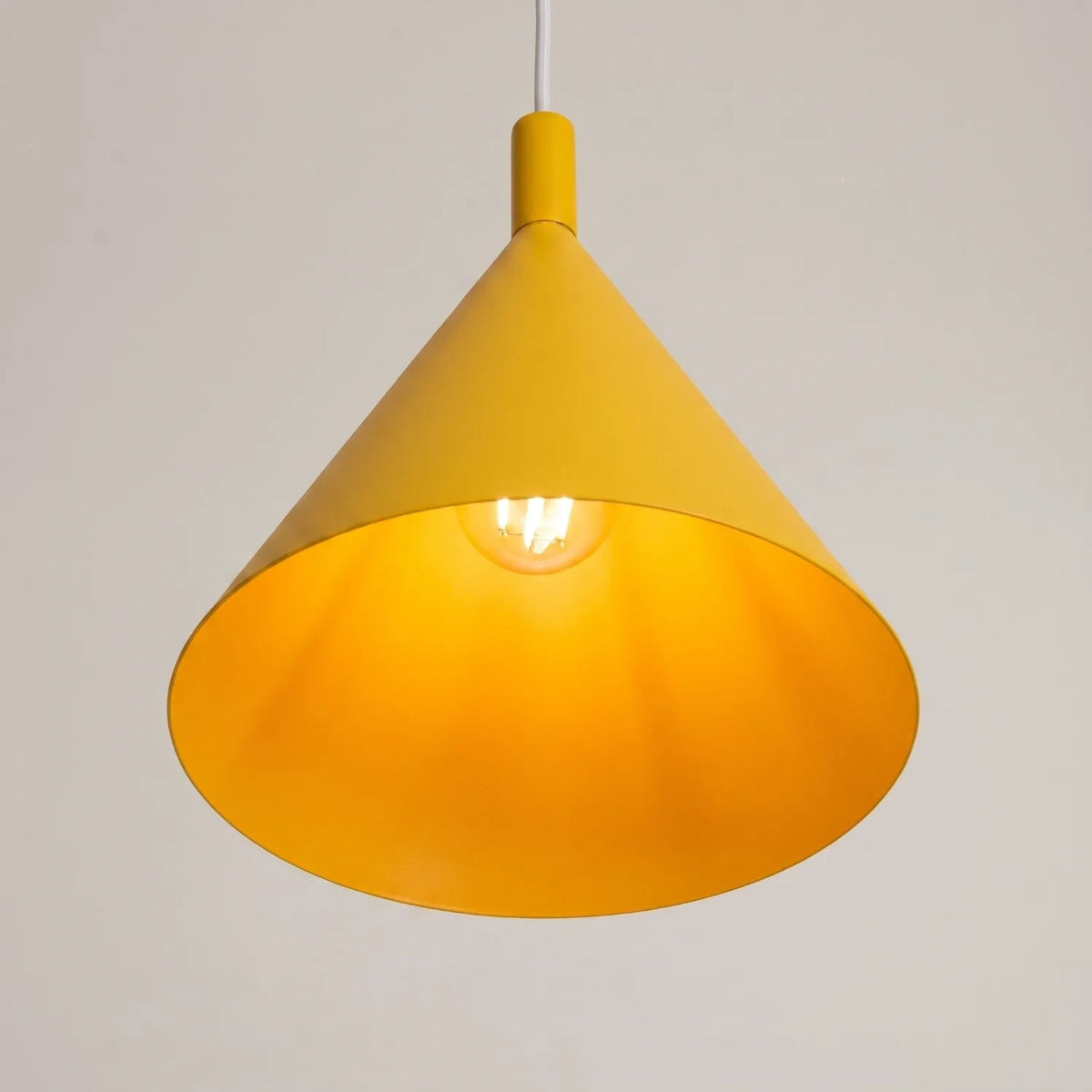 
Lampada a sospensione di design „Nox“ - Giallo / Ø 25 cm