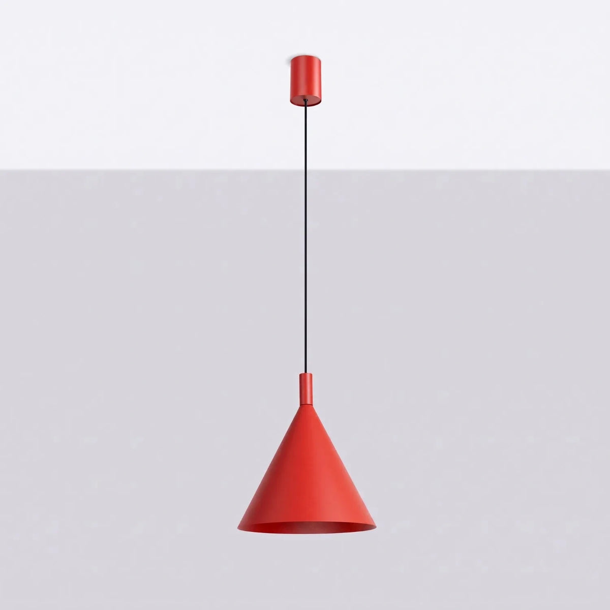 
Lampada a sospensione di design „Nox“ - Rosso / Ø 25 cm