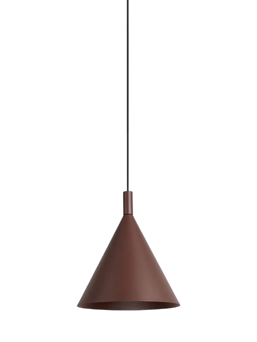 
Design Pendellampe „Nox“ - Braun / Ø 25 cm