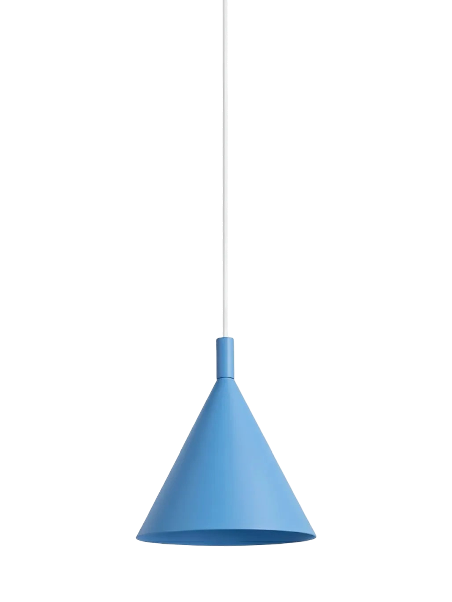 
Design Pendellampe „Nox“ - Hellblau / Ø 25 cm