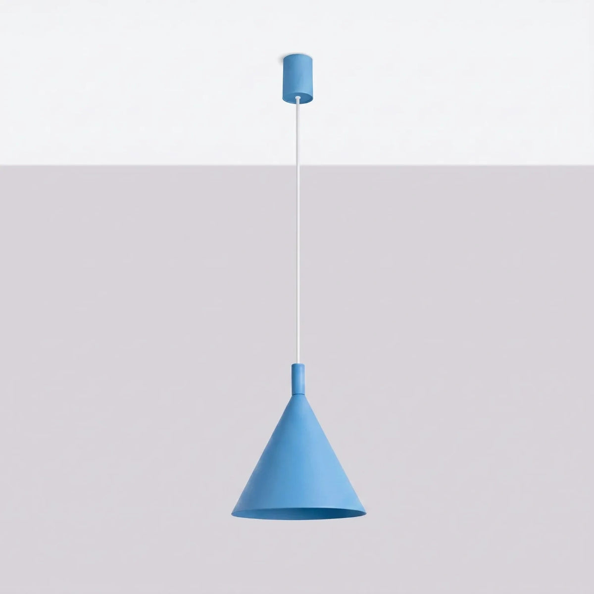 
Lampada a sospensione di design „Nox“ - Azzurro chiaro / Ø 25 cm
