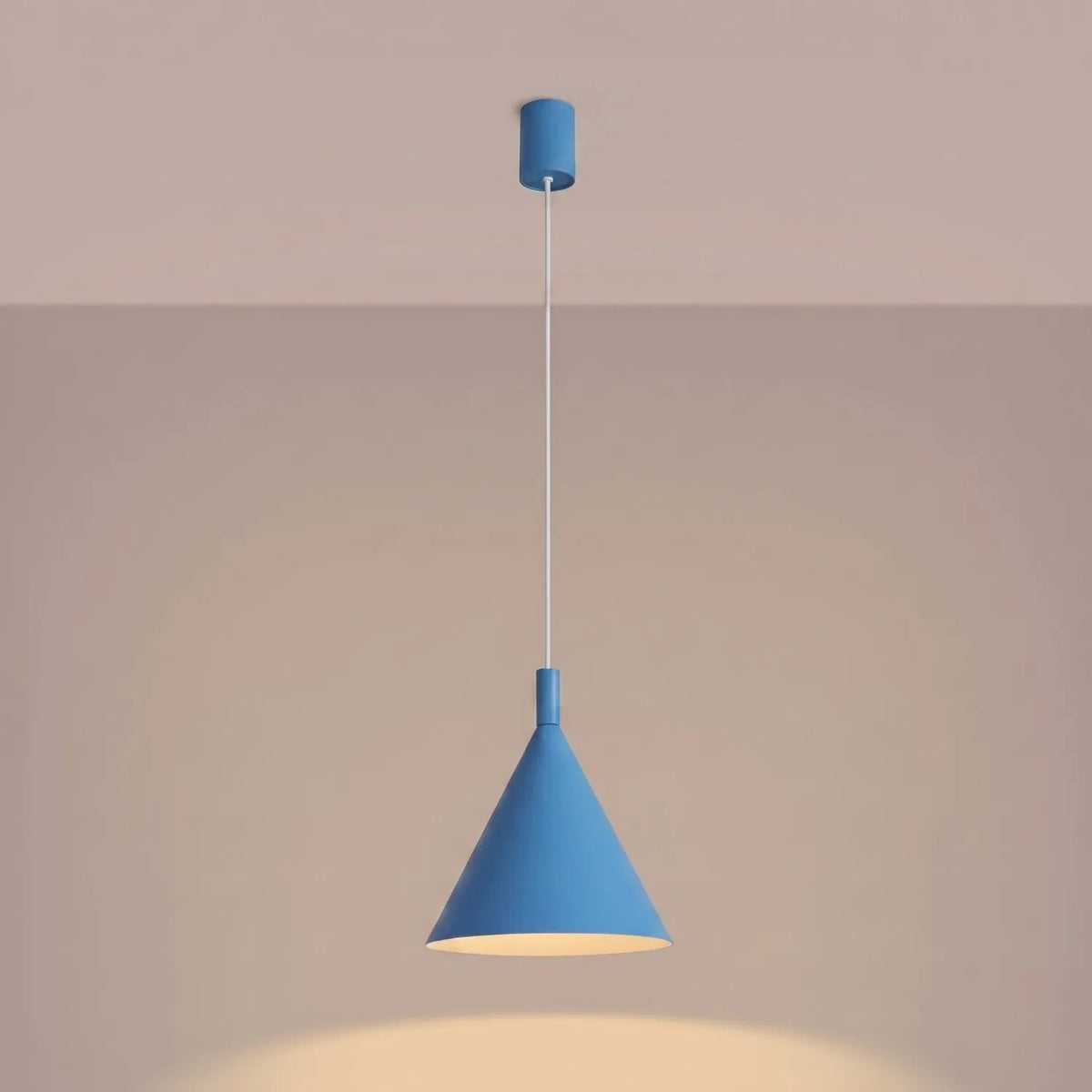 
Lampada a sospensione di design „Nox“ - Azzurro chiaro / Ø 25 cm