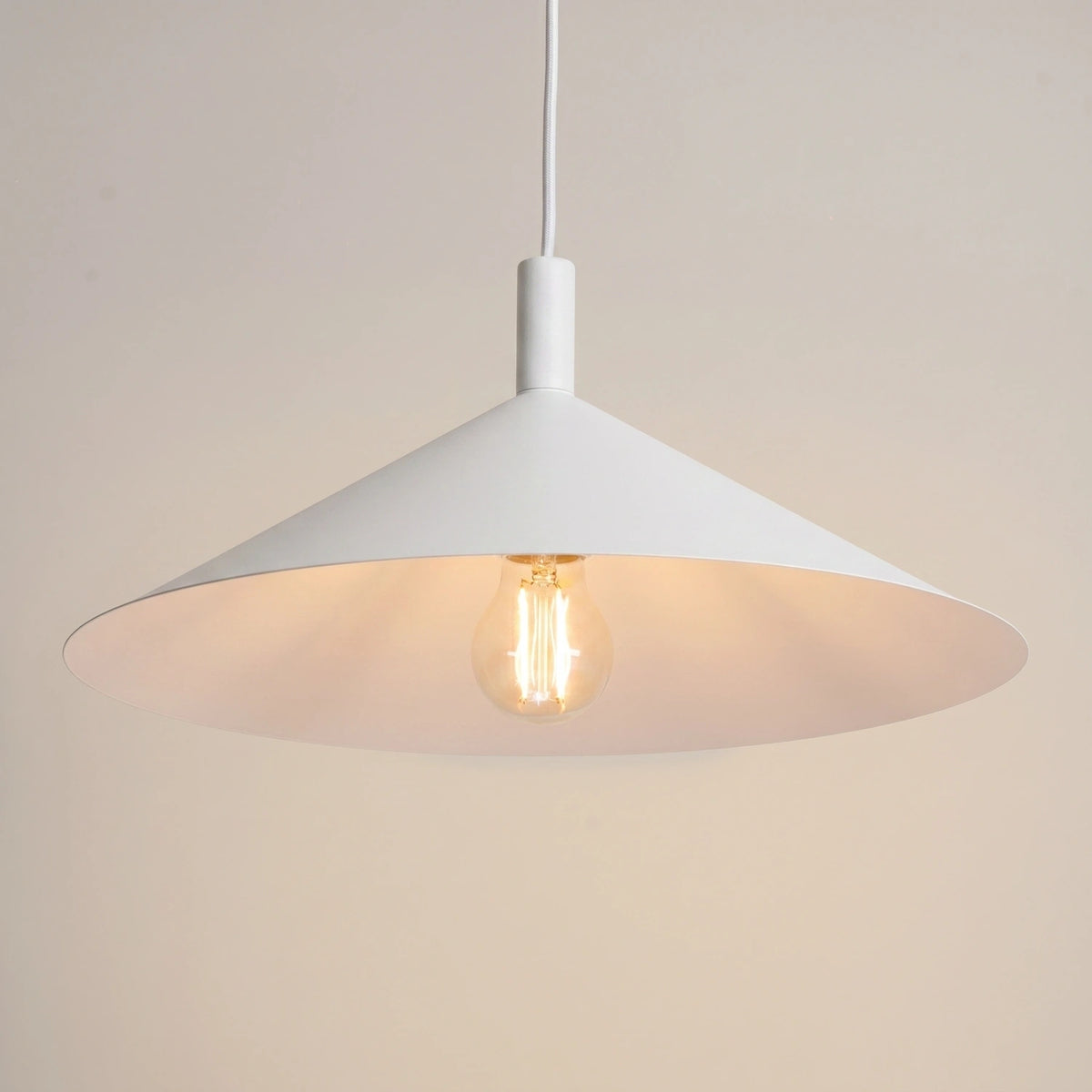 
Lampada a sospensione di design „Nox“ - Bianco / Ø 40 cm