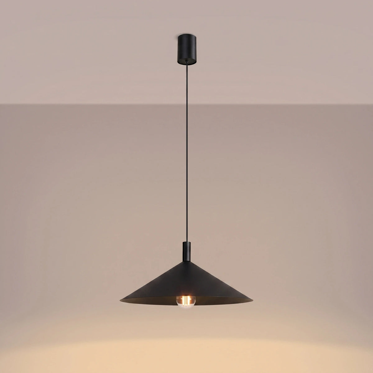 
Lampada a sospensione di design „Nox“ - Nero / Ø 40 cm