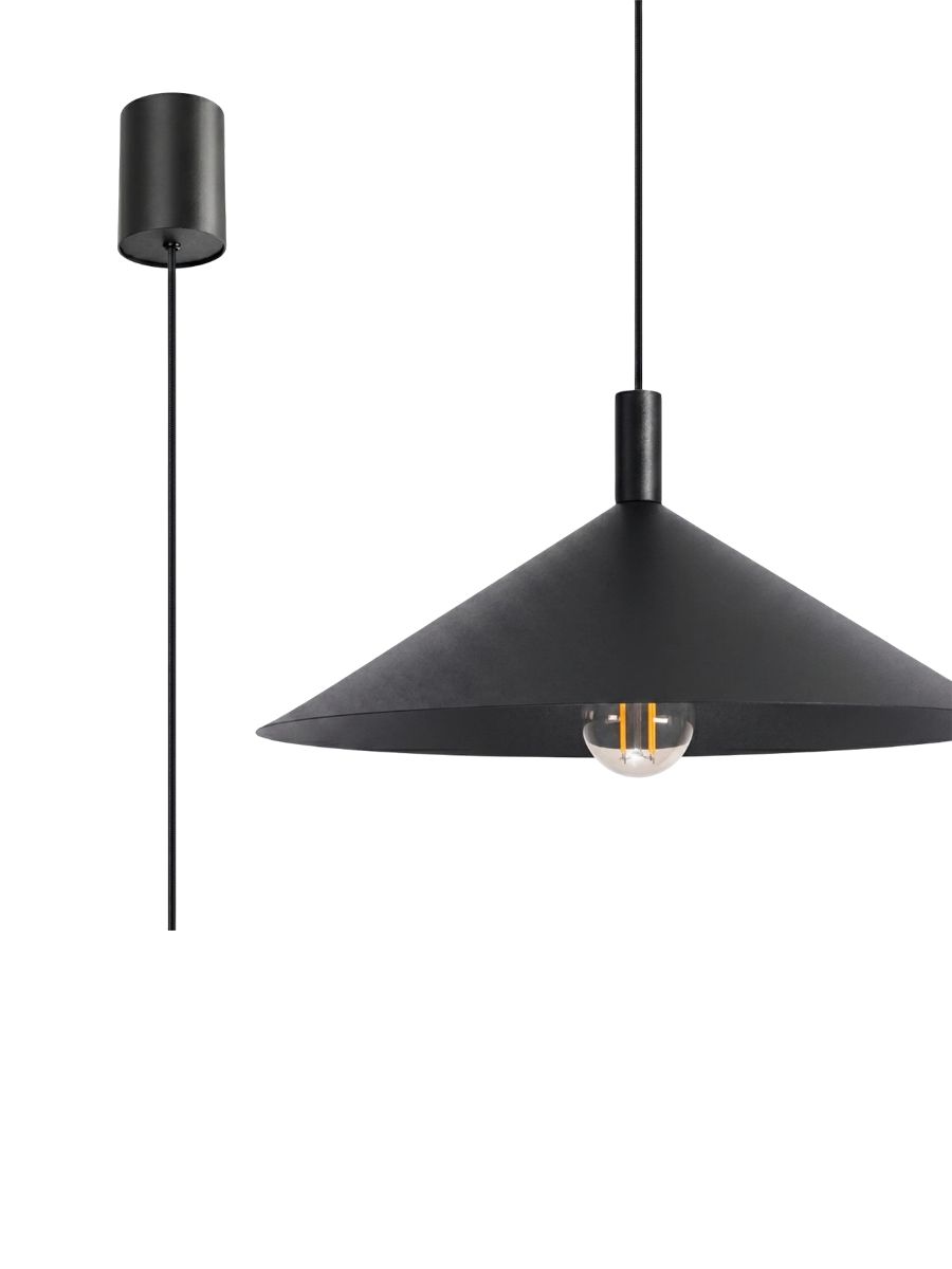 
Lampada a sospensione di design „Nox“ - Nero / Ø 40 cm