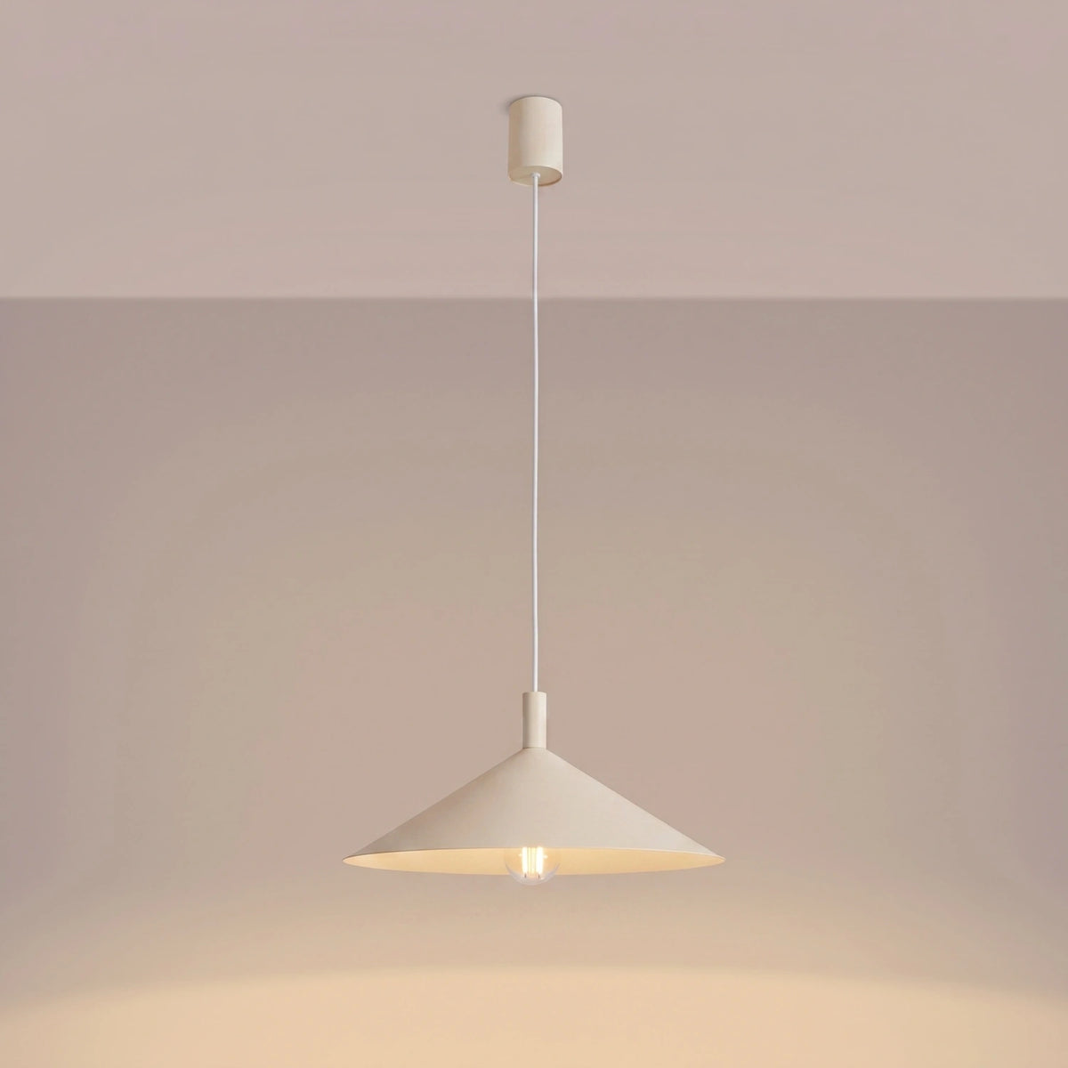 
Lampada a sospensione di design „Nox“ - Beige / Ø 40 cm