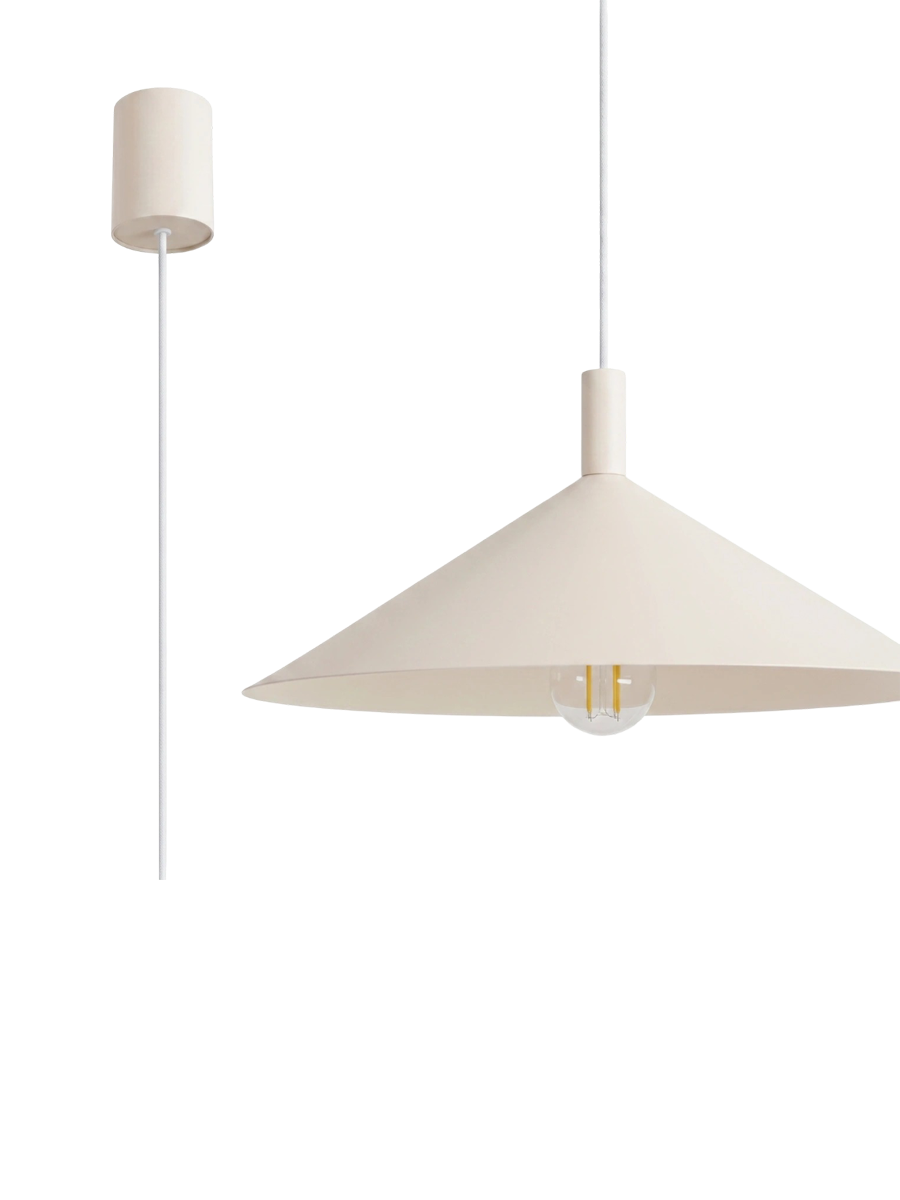 
Lampada a sospensione di design „Nox“ - Beige / Ø 40 cm