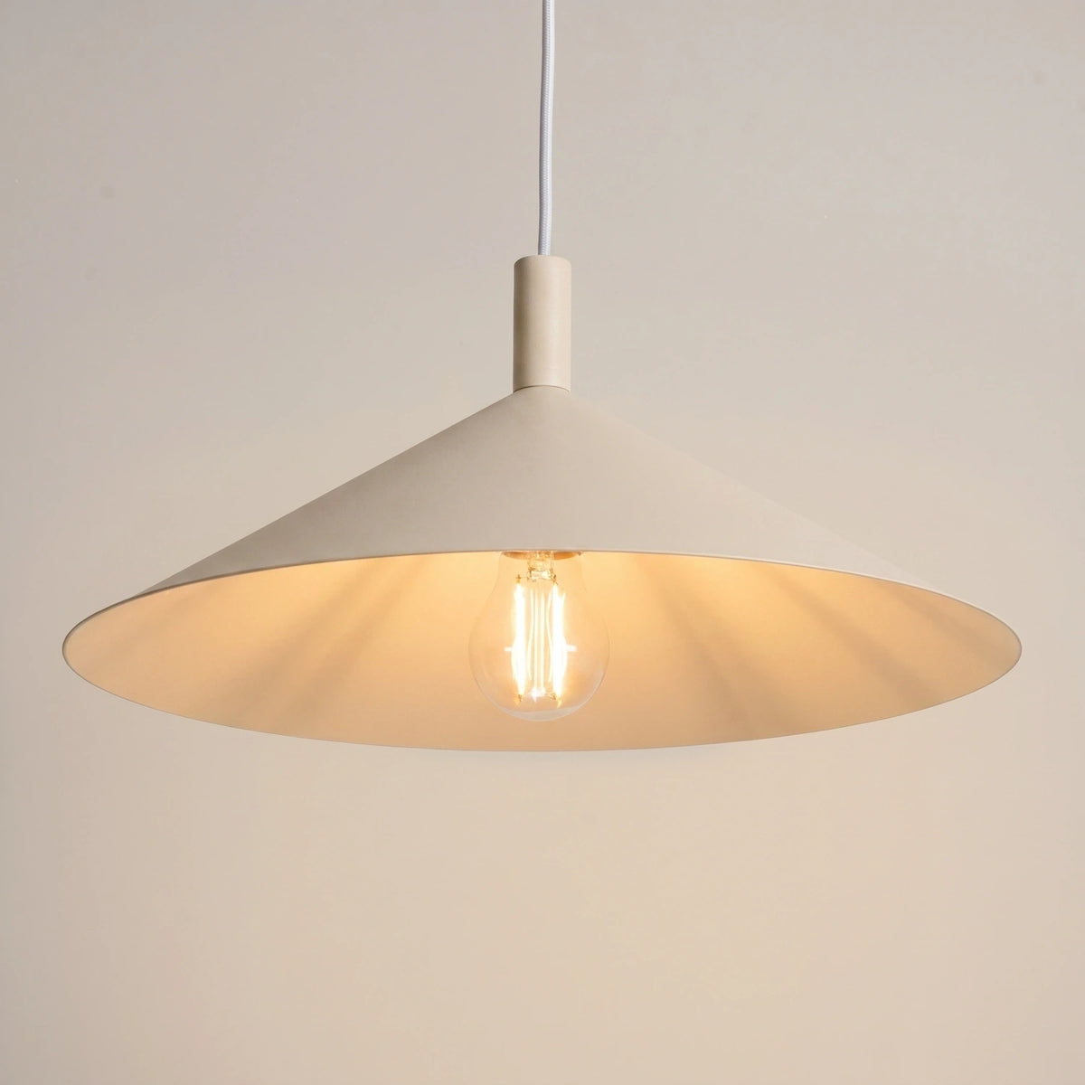 
Lampada a sospensione di design „Nox“ - Beige / Ø 40 cm