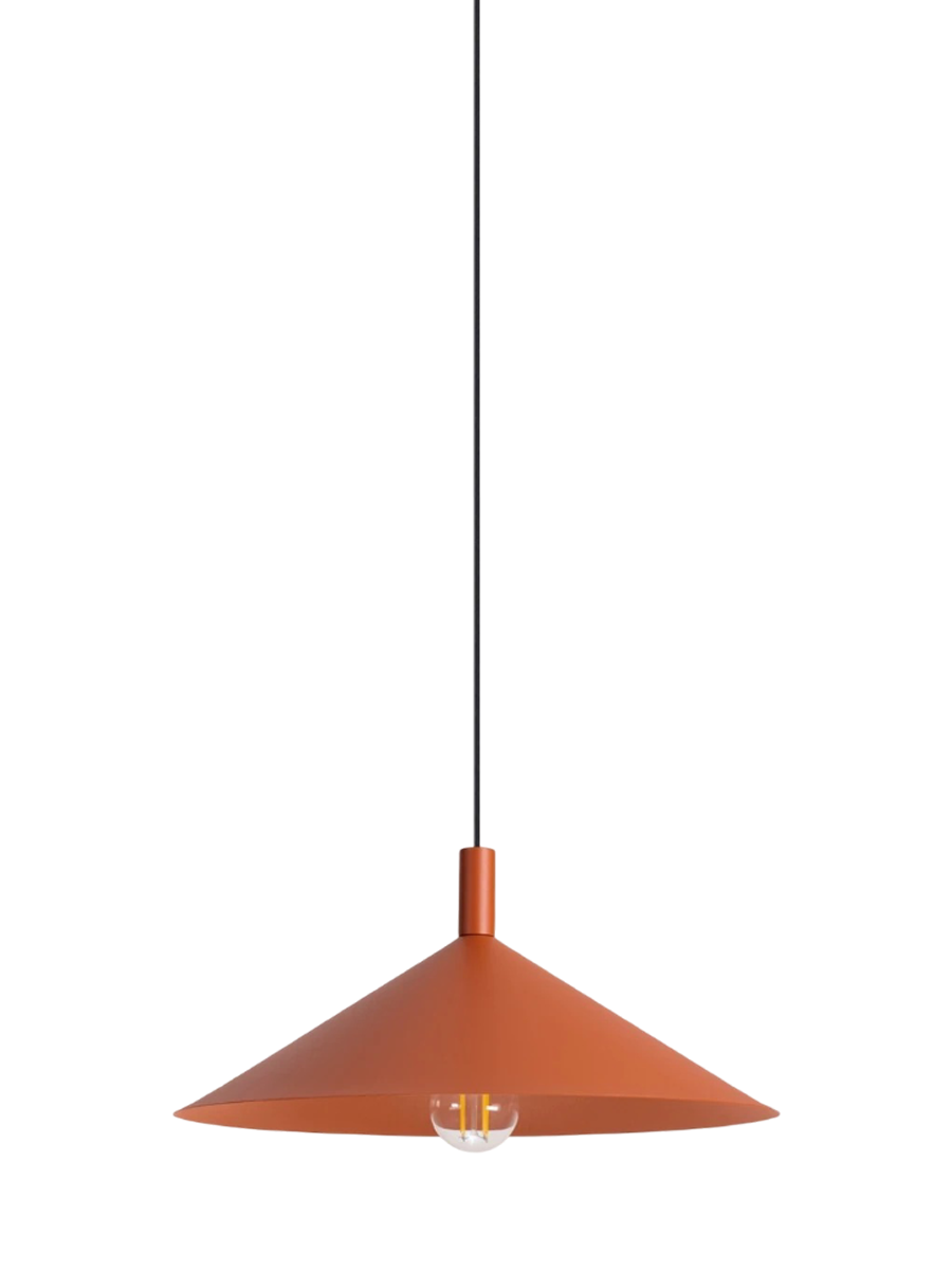 
Design Pendellampe „Nox“ - Ockerrot / Ø 40 cm