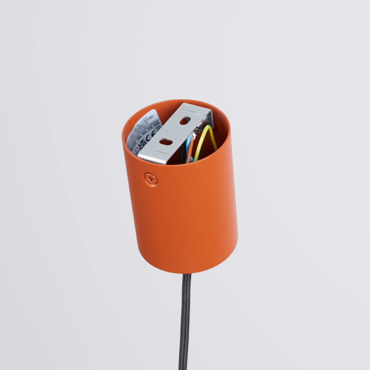 
Lampada a sospensione di design „Nox“ - Rosso ocra / Ø 40 cm