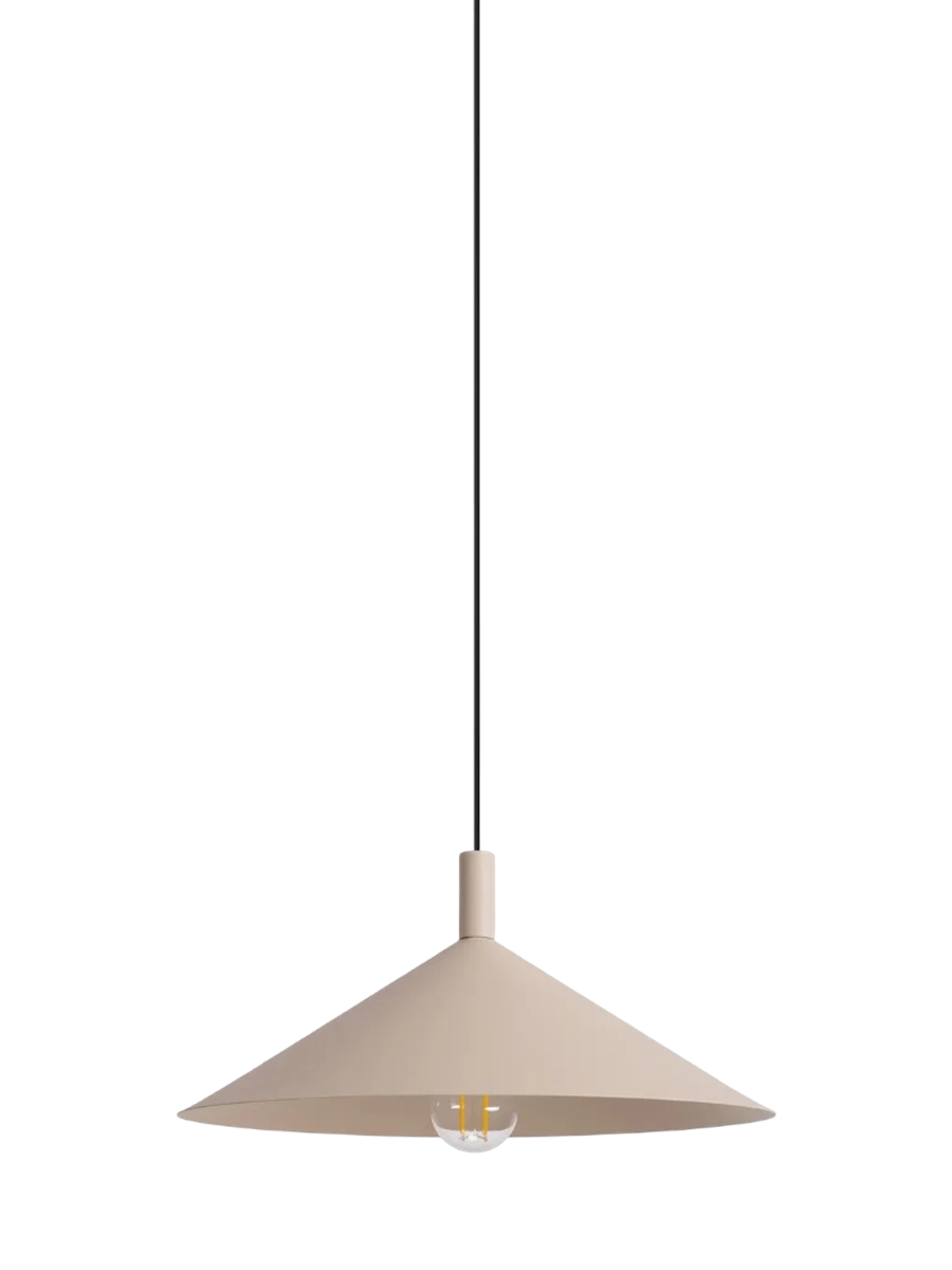 
Design Pendellampe „Nox“ - Taupe / Ø 40 cm