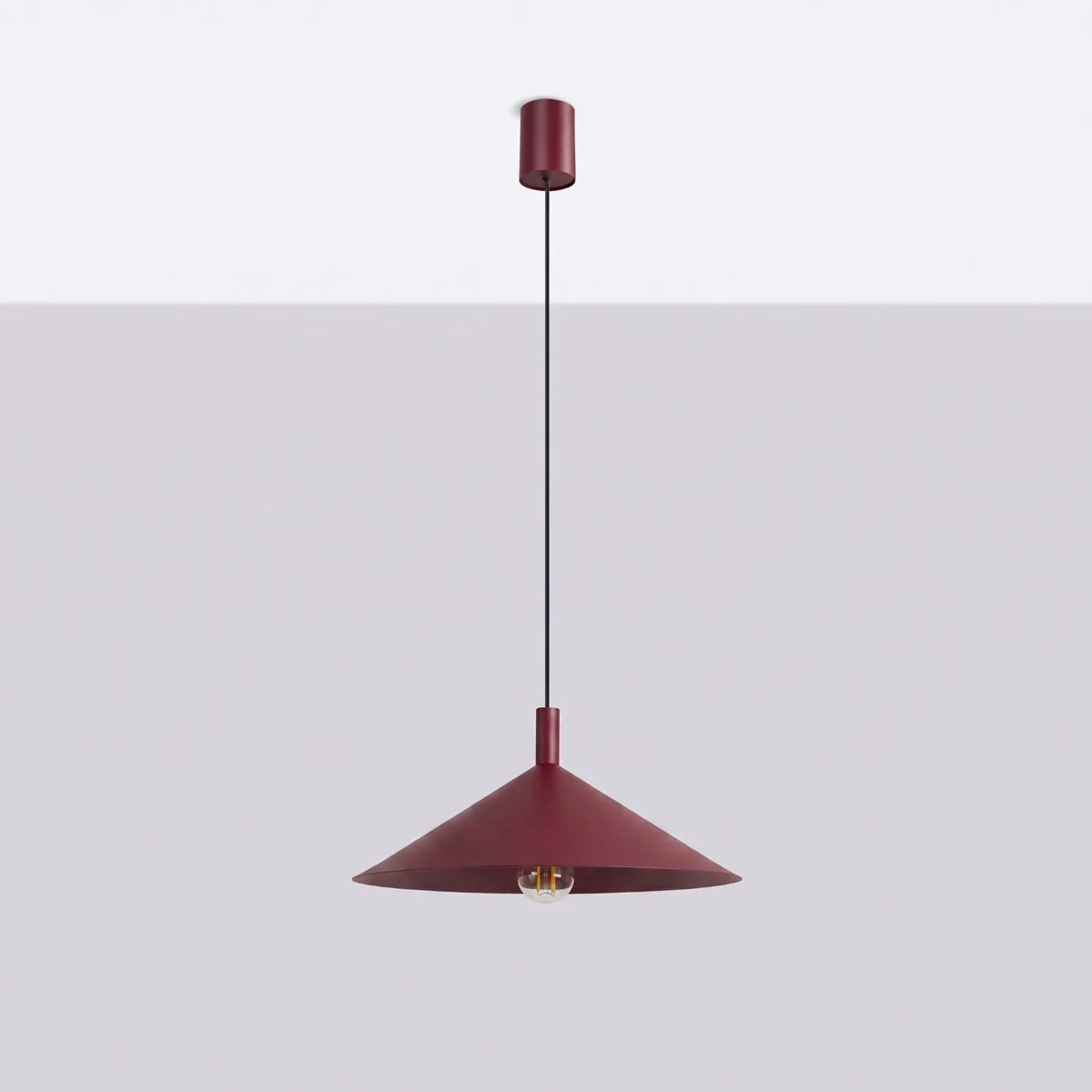 
Lampada a sospensione di design „Nox“ - Rosso bordeaux / Ø 40 cm