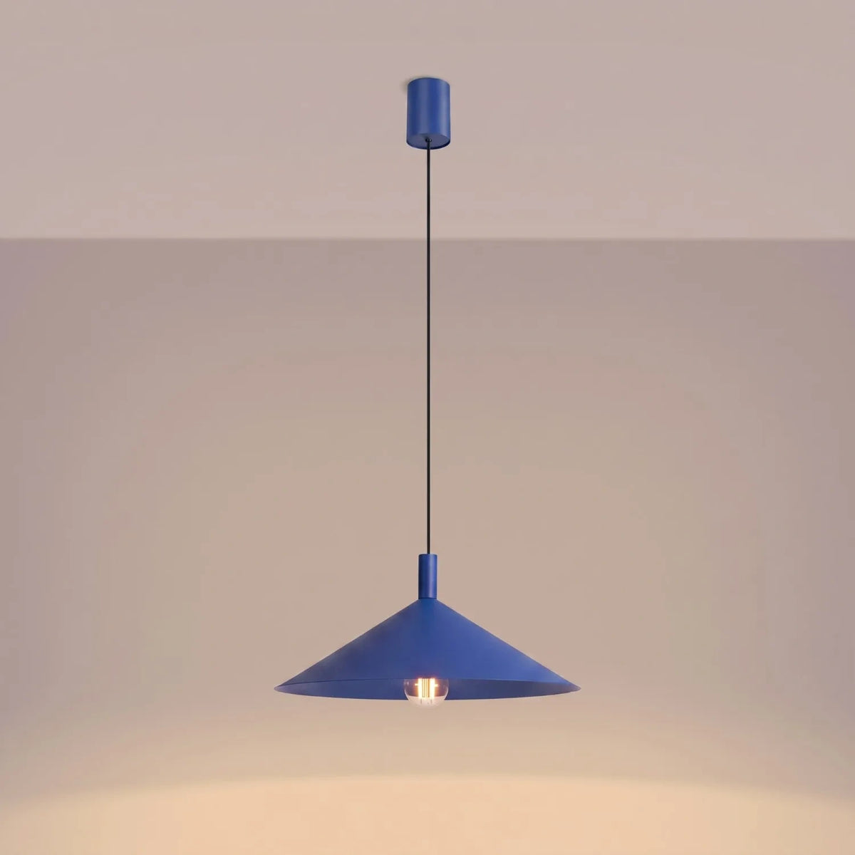
Lampada a sospensione di design „Nox“ - Ultramarino / Ø 40 cm