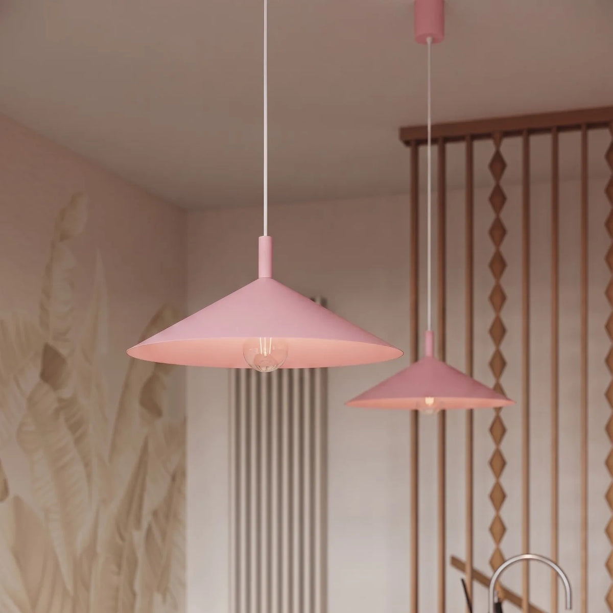 
Lampada a sospensione di design „Nox“ - Rosa / Ø 40 cm