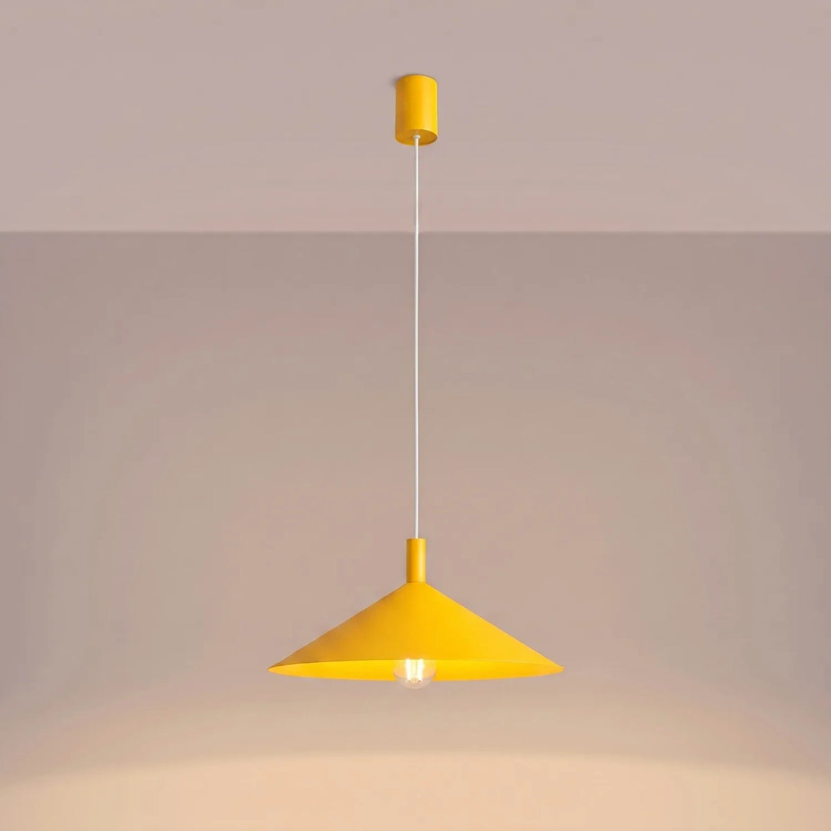 
Lampada a sospensione di design „Nox“ - Giallo / Ø 40 cm