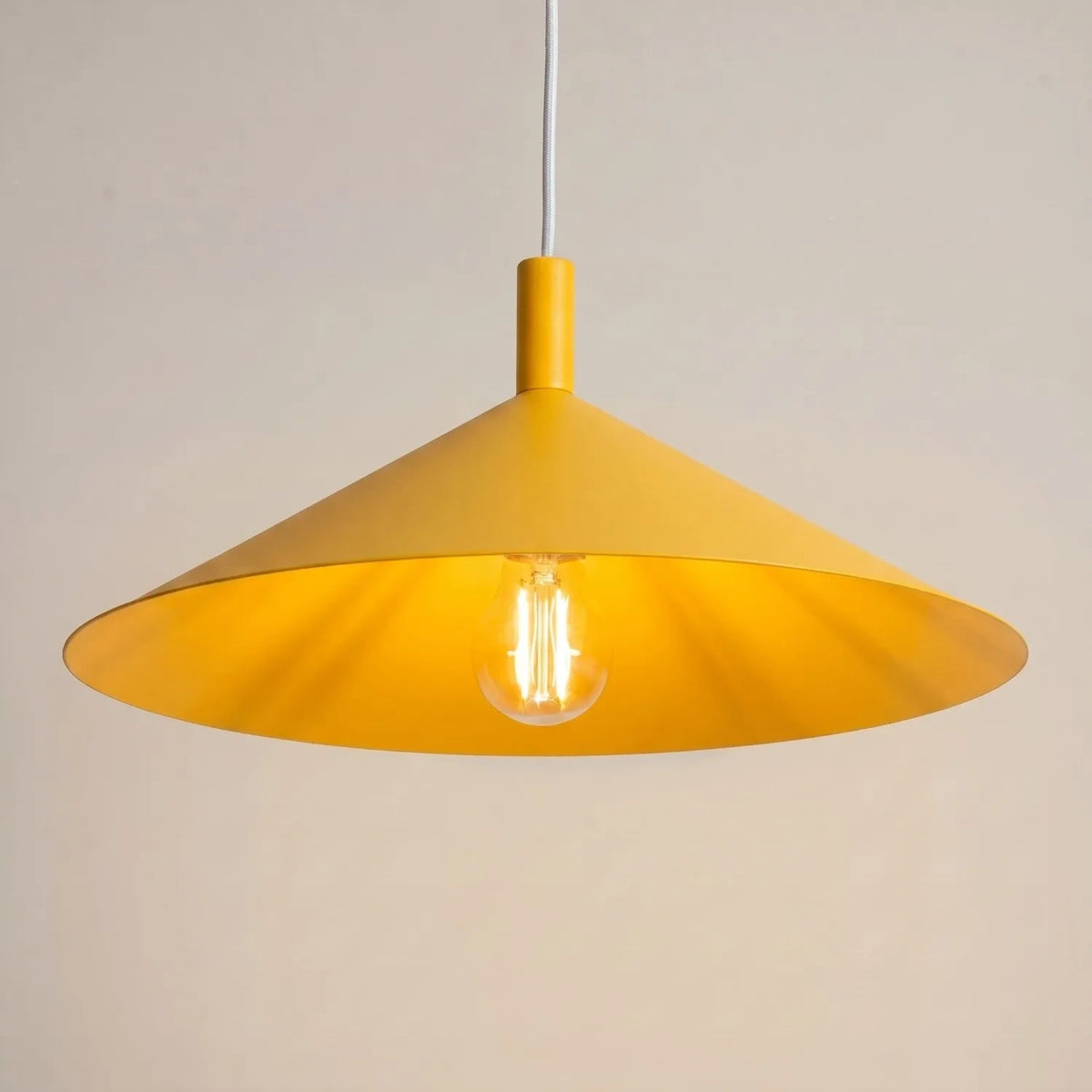 
Lampada a sospensione di design „Nox“ - Giallo / Ø 40 cm