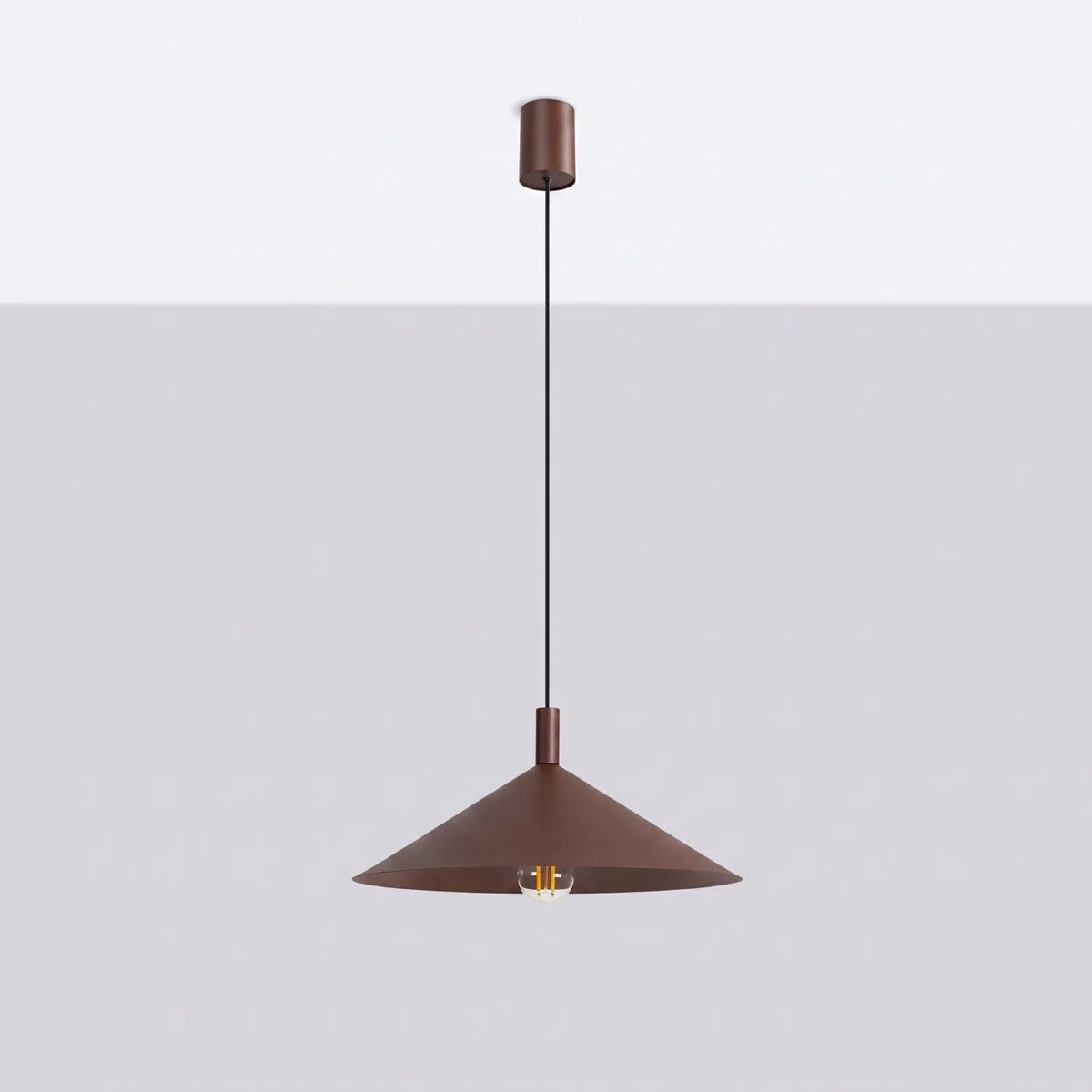 
Lampada a sospensione di design „Nox“ - Braun / Ø 40 cm