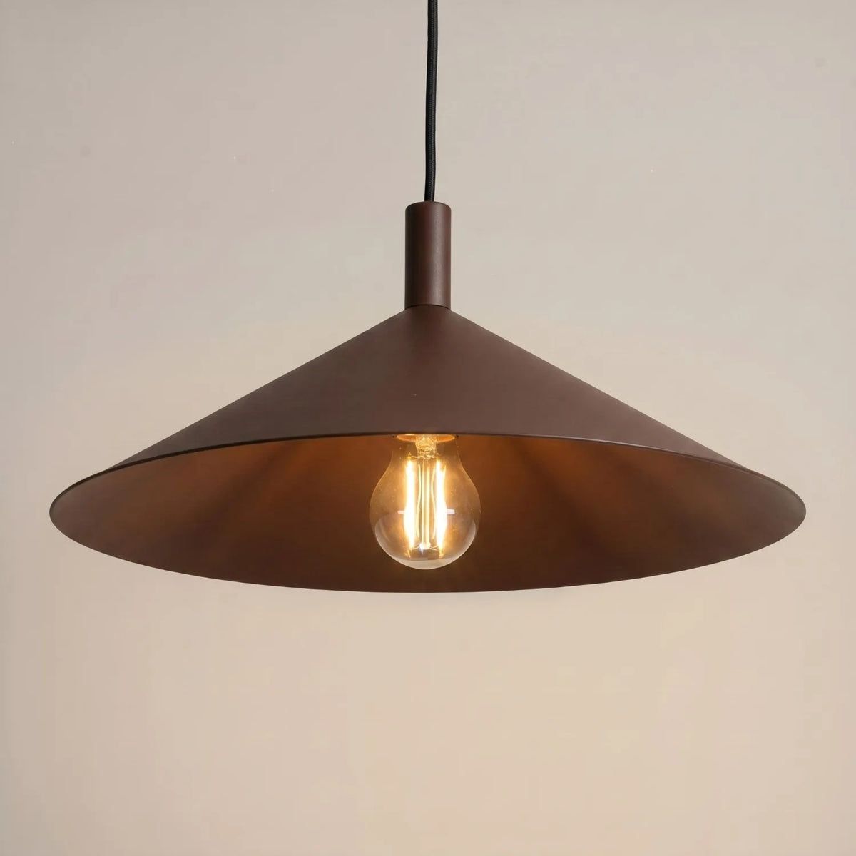
Lampada a sospensione di design „Nox“ - Braun / Ø 40 cm