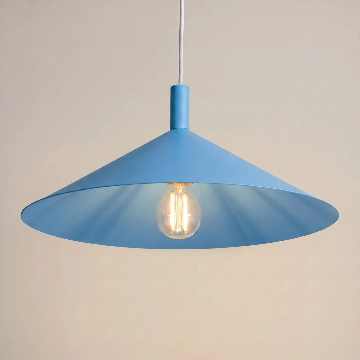 
Lampada a sospensione di design „Nox“ - Azzurro chiaro / Ø 40 cm