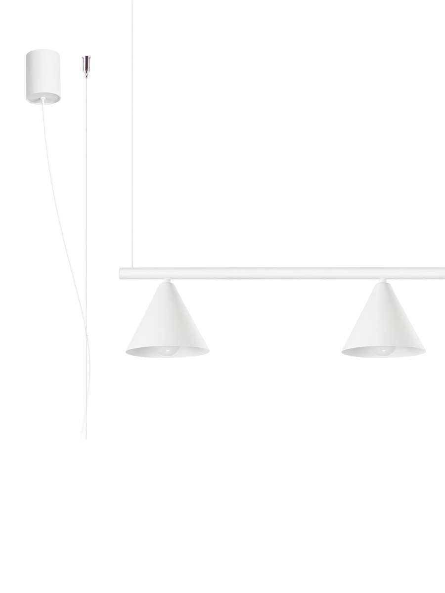 
Lampada a sospensione di design „Nox“ a 4 luci - Bianco
