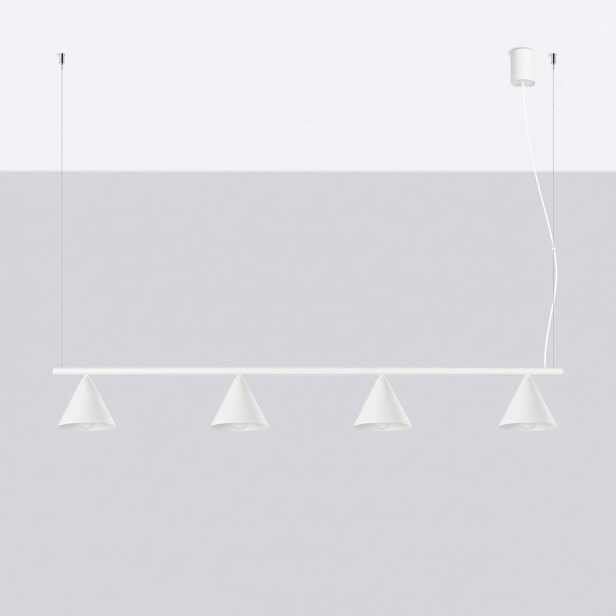 
Lampada a sospensione di design „Nox“ a 4 luci - Bianco