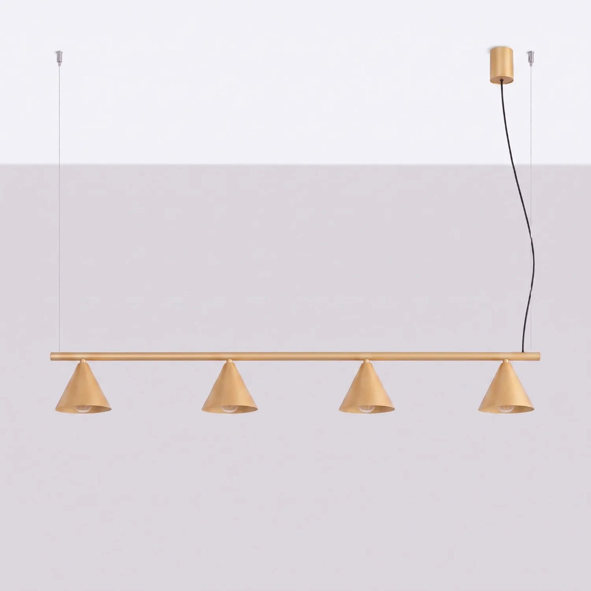 
Lampada a sospensione di design „Nox“ a 4 luci - Oro