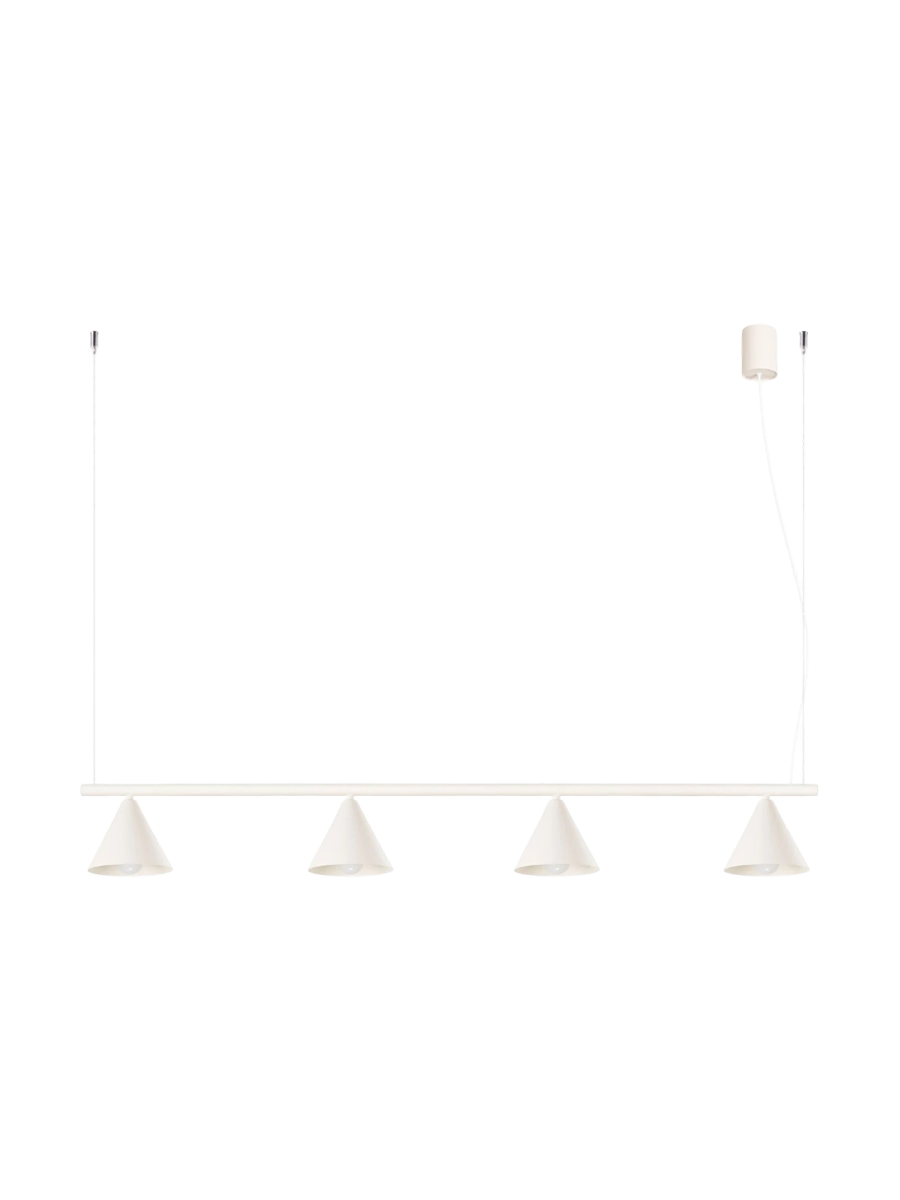 
Design Pendellampe „Nox“ 4-flammig - Beige