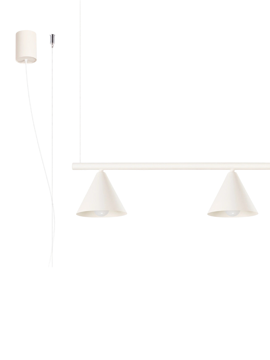
Lampada a sospensione di design „Nox“ a 4 luci - Beige