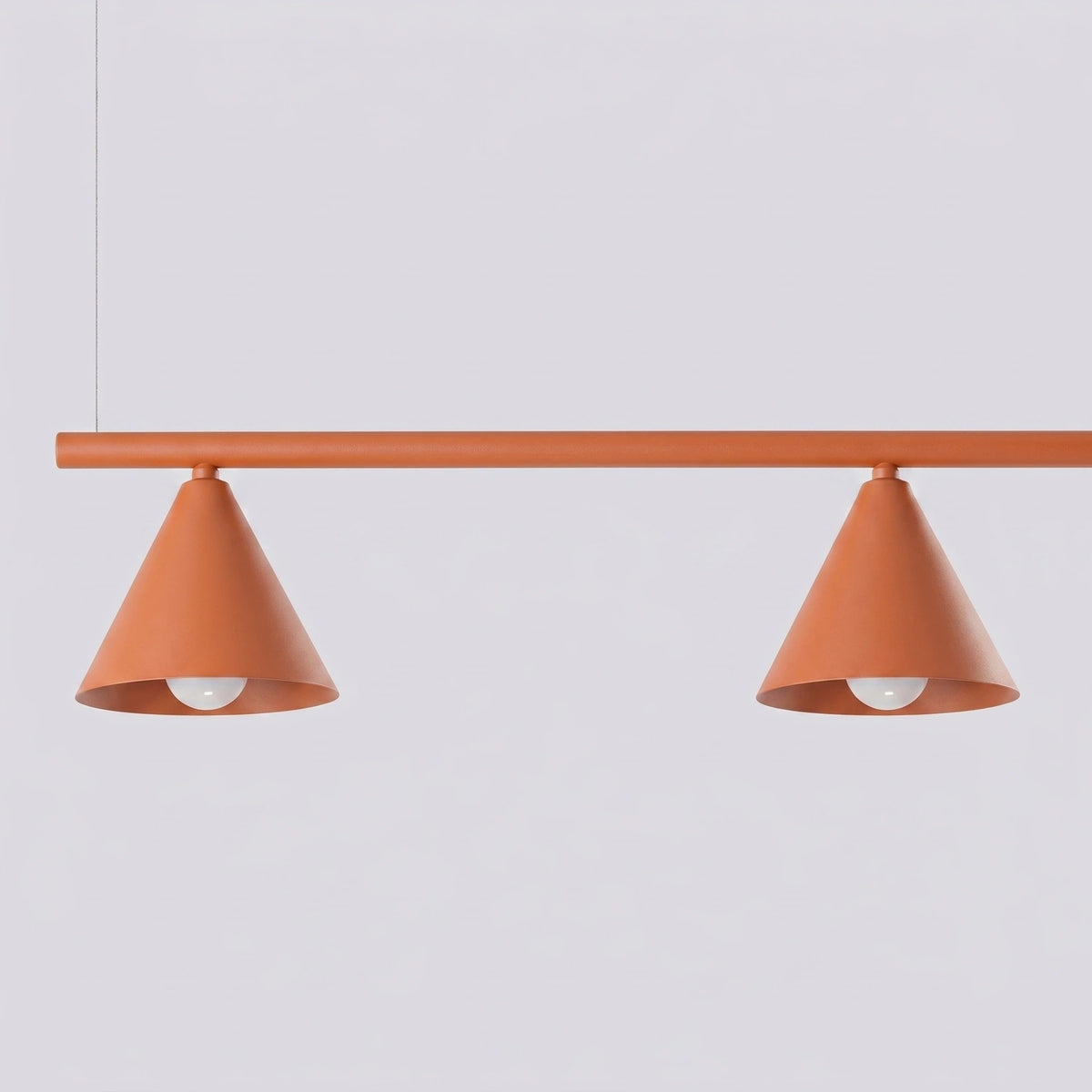
Lampada a sospensione di design „Nox“ a 4 luci - Rosso ocra