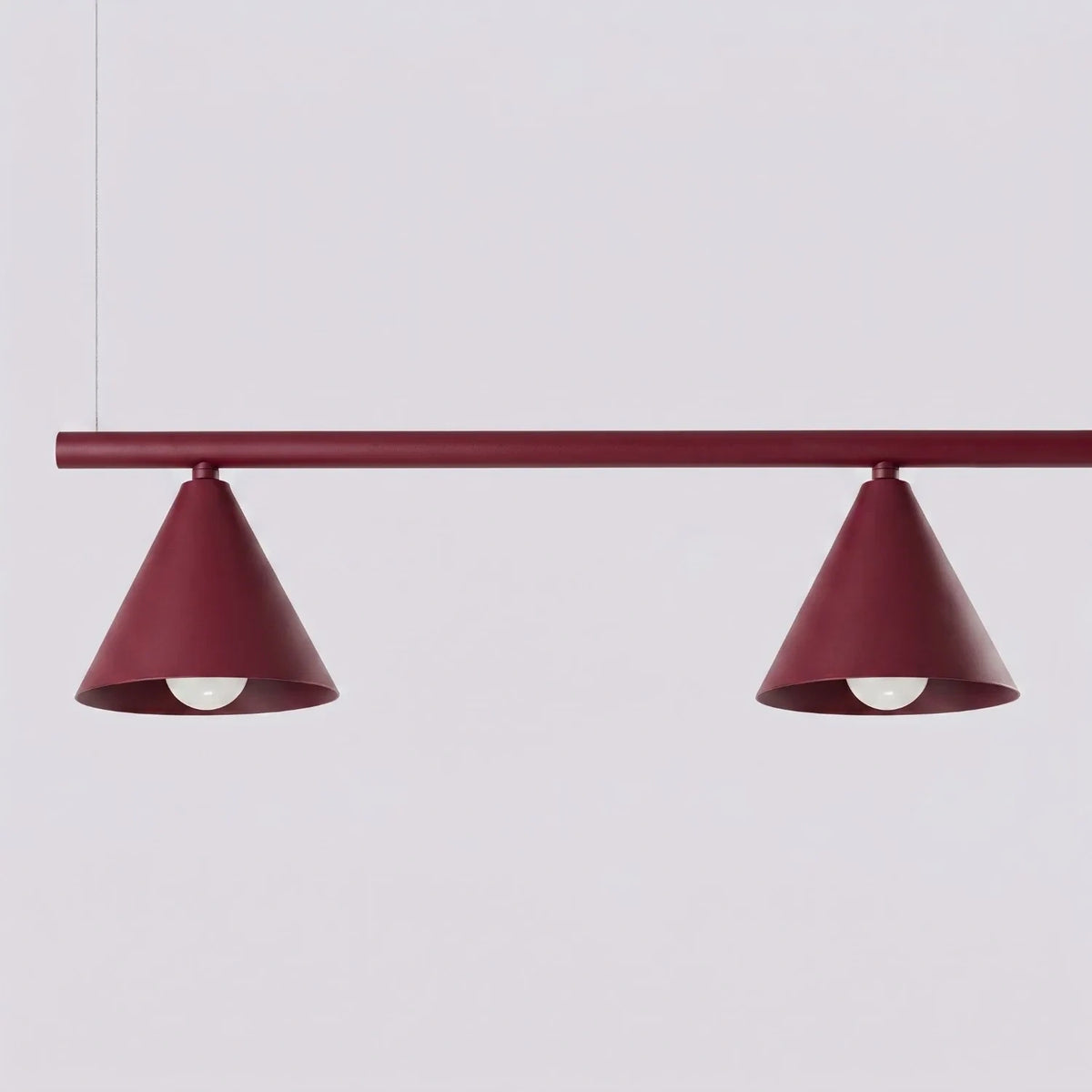 
Lampada a sospensione di design „Nox“ a 4 luci - Rosso bordeaux