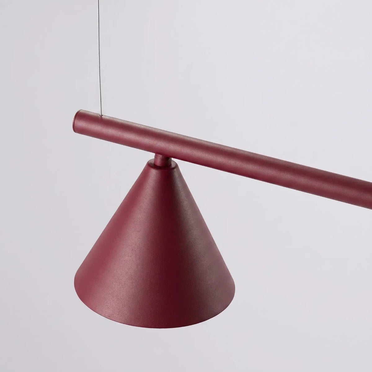 
Lampada a sospensione di design „Nox“ a 4 luci - Rosso bordeaux
