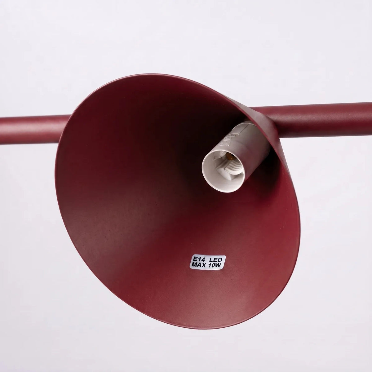 
Lampada a sospensione di design „Nox“ a 4 luci - Rosso bordeaux