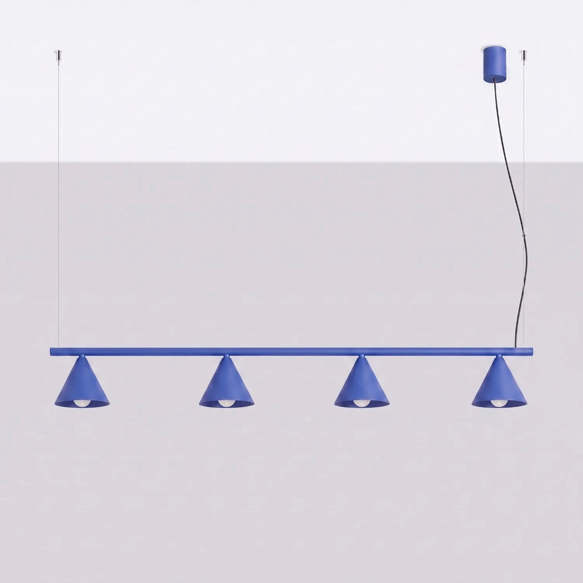 
Lampada a sospensione di design „Nox“ a 4 luci - Ultramarino