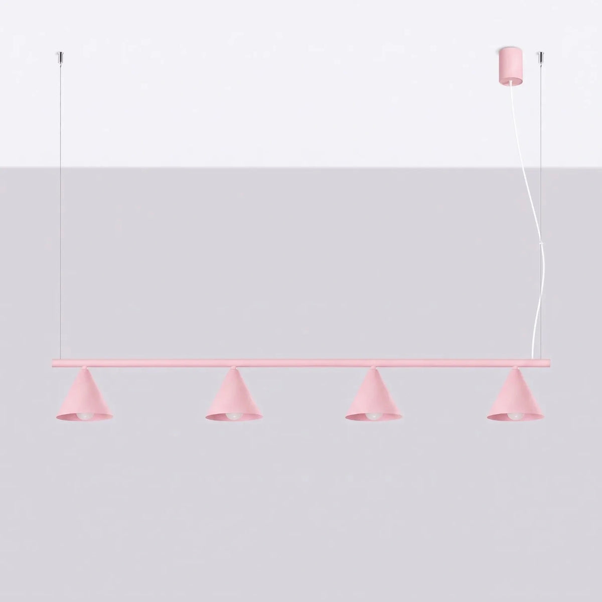
Lampada a sospensione di design „Nox“ a 4 luci - Rosa